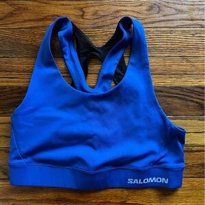Salomon Cross Run Sports Bra- Cobalt, M